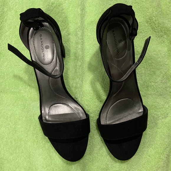 Bandolino Black Block Heel Dress Sandals - Picture 1 of 9